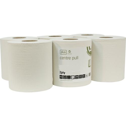 CERNATA Centre-Feed White Rolls 2ply 150m 6 Pack - 400 Sheets